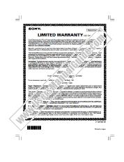 View DSC-W100 pdf Warranty Card (US Only)