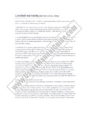 View ERS-210A/B pdf Warranty Card