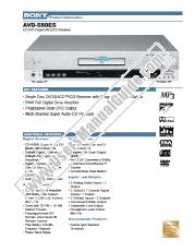View AVD-S50ES pdf Marketing Specifications