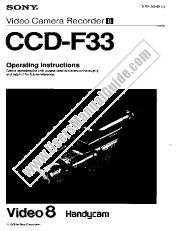 Ver CCD-F33 pdf Manual de usuario principal