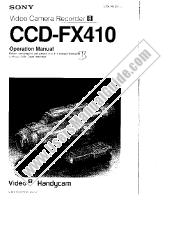 Ver CCD-FX410 pdf Manual de usuario principal