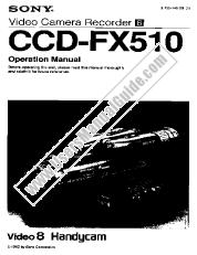 Ver CCD-FX510 pdf Manual de usuario principal