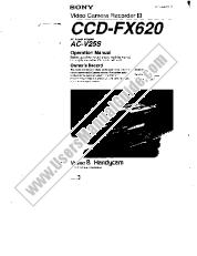Ver CCD-FX620 pdf Manual de usuario principal