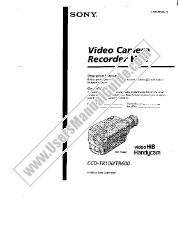 Ansicht CCD-TR600 pdf Betriebsanleitung (primäres Handbuch)
