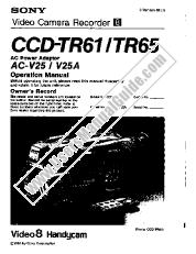 Ver CCD-TR65 pdf Manual de usuario principal