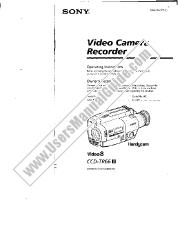 Ver CCD-TR66 pdf Instrucciones de funcionamiento (manual principal)
