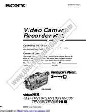 Ver CCD-TRV108 pdf Instrucciones de funcionamiento (manual principal)
