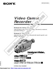 View CCD-TRV25 pdf Manual de instrucciones (Espanol y Portugues)