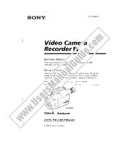 Voir CCD-TRV30 pdf Manuel d'utilisation (manuel primaire)