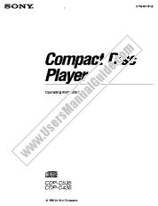 Ver CDP-C535 pdf Manual de usuario principal