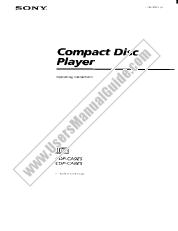Ver CDP-CA8ES pdf Instrucciones de funcionamiento (manual principal)