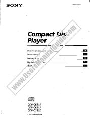 Vezi CDP-CE315 pdf Instrucțiuni de operare (manual primar)