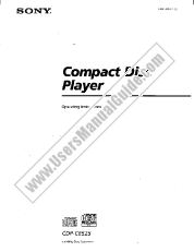 Ansicht CDP-CE525 pdf Betriebsanleitung (primäres Handbuch)