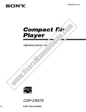 Vezi CDP-CE575 pdf Instrucțiuni de operare (manual primar)