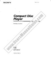 Ansicht CDP-CX210 pdf Betriebsanleitung (primäres Handbuch)
