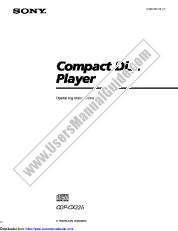 Ver CDP-CX225 pdf Manual de usuario principal