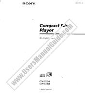 Ver CDP-CX220 pdf Manual de usuario principal