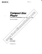 Ver CDP-CX250 pdf Manual de usuario principal