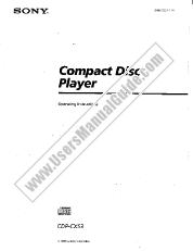 Ver CDP-CX53 pdf Manual de usuario principal