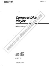 Ver CDP-CX57 pdf Manual de usuario principal