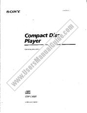 Ver CDP-CX681 pdf Manual de usuario principal