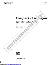 Ver CDP-M400CS pdf Manual de instrucciones (CDPM400CS) (francés)