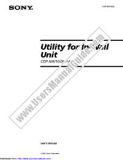 View CDP-NW10 pdf Utility for In-Wall Unit Software User Manual