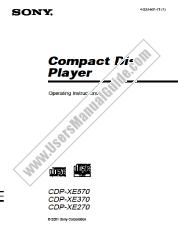 Ver CDP-XE270 pdf Manual de usuario principal