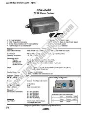 Ver CDX-434RF pdf Especificaciones del producto