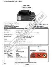 Ver CDX-737 pdf Guía de productos / Especificaciones