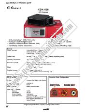 View CDX-838 pdf Product Guide / Specifications