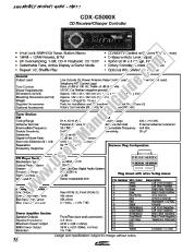 Ver CDX-C5000X pdf Guía de productos / Especificaciones