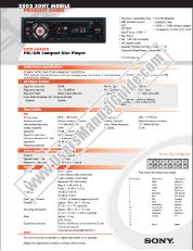 Voir CDX-L600X pdf Guide / Spécifications produit