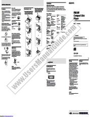 Ver CDX-1200 pdf Instrucciones de funcionamiento (manual principal)