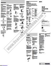 Vezi CDX-1300 pdf Instrucțiuni de operare (manual primar)