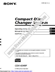 Vezi CDX-424RF pdf Manual de Instrucciones