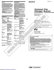 Ver CDX-434RF pdf Instrucciones de funcionamiento (manual principal)