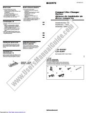 Voir CDX-454RF pdf Instructions d'installation/connexion (anglais, espagnol, français)