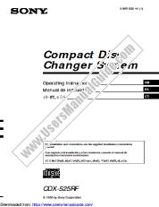Voir CDX-525RF pdf Manuel d'instructions (espagnol)