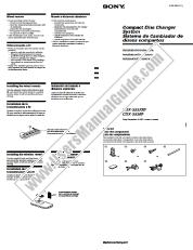 Voir CDX-555RF pdf Instructions d'installation/connexions (anglais/espagnol)