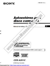 Vezi CDX-A251C pdf Manual de Instrucciones