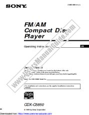 Vezi CDX-C5850 pdf Instrucțiuni de operare (manual primar)