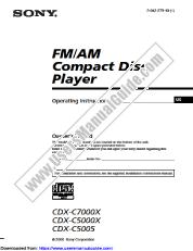 View CDX-C7000X pdf Operating Instructions  (primary manual)