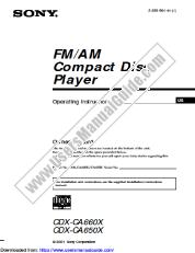 Ver CDX-CA660X pdf Manual de usuario principal