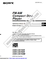 Ver CDX-CA700X pdf Instrucciones de funcionamiento (manual principal)