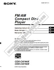 Vezi CDX-CA760X pdf Manual de utilizare primar