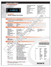 Voir CDX-M8800 pdf Spécifications et diagrammes marketing