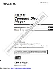 View CDX-SW200 pdf Primary User Manual