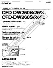 Vezi CFD-DW260S pdf Instrucțiuni de operare (manual primar)