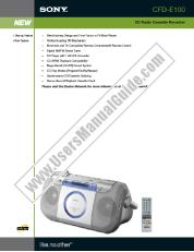 Voir CFD-E100 pdf Spécifications de marketing